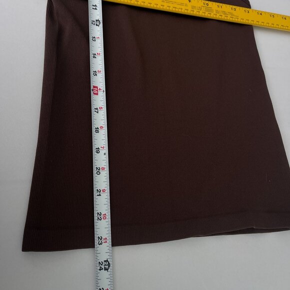 90 Degrees Womens Brown Ribbed Sleeveless Tank Top Casual‎ & Stretchy XS/S - Picture 5 of 9